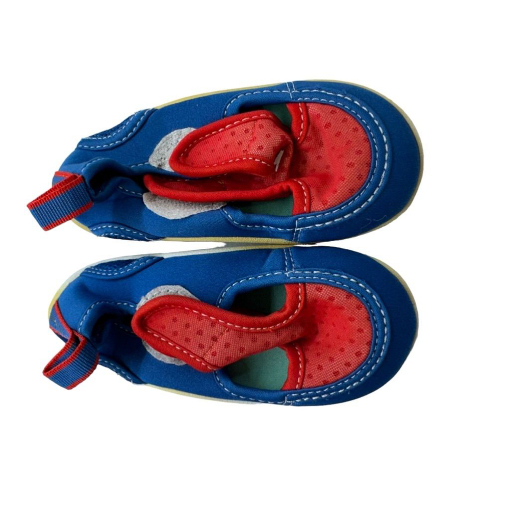 Boys Speedo Water Shoes Size 5 Blue Red